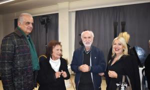 Εγκαίνια έκθεσης γλυπτικής του Νίκου Κούτουλα στην Ιωνική Εστία Θεσσαλονίκης