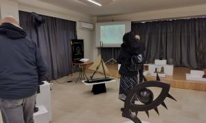 Εγκαίνια έκθεσης γλυπτικής του Νίκου Κούτουλα στην Ιωνική Εστία Θεσσαλονίκης