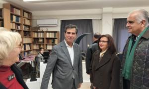 Εγκαίνια έκθεσης γλυπτικής του Νίκου Κούτουλα στην Ιωνική Εστία Θεσσαλονίκης