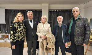 Εγκαίνια έκθεσης γλυπτικής του Νίκου Κούτουλα στην Ιωνική Εστία Θεσσαλονίκης